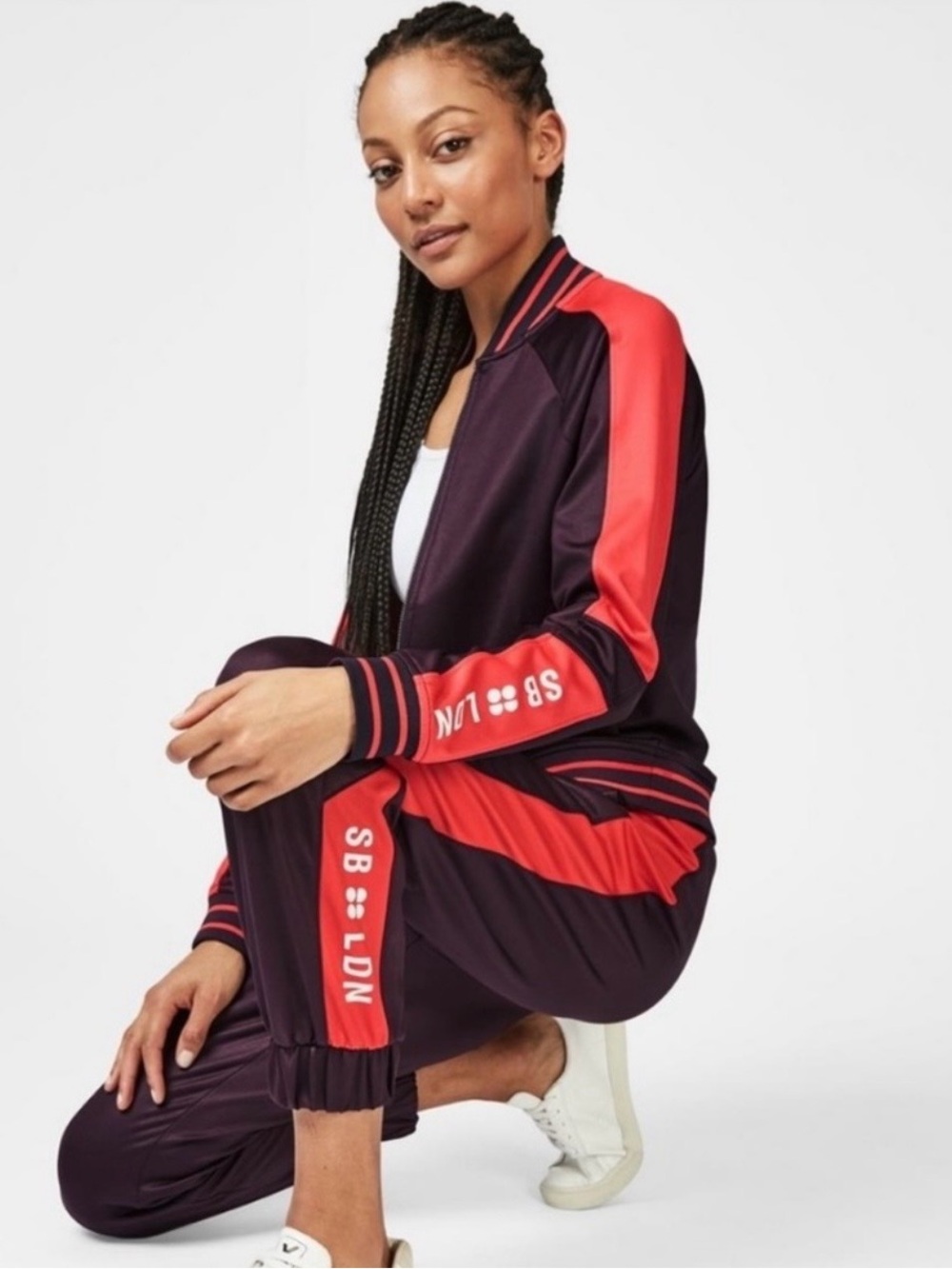 Sweaty Betty London Crafts 7/8 Joggers Stripe Crop